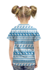 Заказать детскую футболку в Москве. Футболка с полной запечаткой для девочек Свитер с оленями  от CoolDesign - готовые дизайны и нанесение принтов.