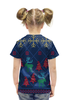 Заказать детскую футболку в Москве. Футболка с полной запечаткой для девочек Олени и елки от THE_NISE  - готовые дизайны и нанесение принтов.