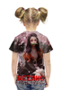 Заказать детскую футболку в Москве. Футболка с полной запечаткой для девочек Nezuko от Дана Столыпина - готовые дизайны и нанесение принтов.