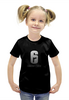 Заказать детскую футболку в Москве. Футболка с полной запечаткой для девочек Rainbow 6 от THE_NISE  - готовые дизайны и нанесение принтов.