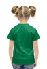 Заказать детскую футболку в Москве. Футболка с полной запечаткой для девочек Жаба с кузнечиком от Leichenwagen - готовые дизайны и нанесение принтов.