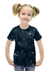 Заказать детскую футболку в Москве. Футболка с полной запечаткой для девочек Лесные созвездия от ELENA ZHARINOVA - готовые дизайны и нанесение принтов.