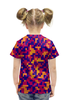 Заказать детскую футболку в Москве. Футболка с полной запечаткой для девочек Пиксели ночь от THE_NISE  - готовые дизайны и нанесение принтов.