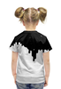 Заказать детскую футболку в Москве. Футболка с полной запечаткой для девочек Космическая краска от ISliM - готовые дизайны и нанесение принтов.