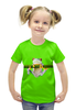 Заказать детскую футболку в Москве. Футболка с полной запечаткой для девочек лягушка от THE_NISE  - готовые дизайны и нанесение принтов.