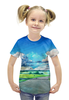Заказать детскую футболку в Москве. Футболка с полной запечаткой для девочек Бесконечное лето от qwee12 - готовые дизайны и нанесение принтов.