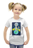 Заказать детскую футболку в Москве. Футболка с полной запечаткой для девочек Девочка с Земли от Ella Makina - готовые дизайны и нанесение принтов.