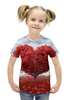 Заказать детскую футболку в Москве. Футболка с полной запечаткой для девочек Весна от Vitamin Vitamin - готовые дизайны и нанесение принтов.