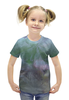 Заказать детскую футболку в Москве. Футболка с полной запечаткой для девочек Зимние узоры от alena-7878@mail.ru - готовые дизайны и нанесение принтов.