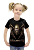 Заказать детскую футболку в Москве. Футболка с полной запечаткой для девочек Megadeth Band от Leichenwagen - готовые дизайны и нанесение принтов.