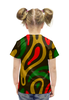 Заказать детскую футболку в Москве. Футболка с полной запечаткой для девочек Неоновый узор от THE_NISE  - готовые дизайны и нанесение принтов.