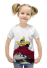 Заказать детскую футболку в Москве. Футболка с полной запечаткой для девочек Согекинг от Y L - готовые дизайны и нанесение принтов.