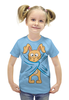 Заказать детскую футболку в Москве. Футболка с полной запечаткой для девочек Кролик от weeert - готовые дизайны и нанесение принтов.