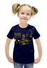 Заказать детскую футболку в Москве. Футболка с полной запечаткой для девочек Yellow Submarine от geekbox - готовые дизайны и нанесение принтов.