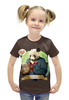 Заказать детскую футболку в Москве. Футболка с полной запечаткой для девочек Влюблённая панда от ПРИНТЫ ПЕЧАТЬ  - готовые дизайны и нанесение принтов.