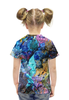 Заказать детскую футболку в Москве. Футболка с полной запечаткой для девочек "Масляная краска" от Максим Кашин - готовые дизайны и нанесение принтов.