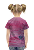 Заказать детскую футболку в Москве. Футболка с полной запечаткой для девочек розовый закат от rikart - готовые дизайны и нанесение принтов.