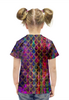 Заказать детскую футболку в Москве. Футболка с полной запечаткой для девочек Кожа дракона от d_ari.design@mail.ru - готовые дизайны и нанесение принтов.