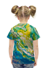Заказать детскую футболку в Москве. Футболка с полной запечаткой для девочек Тропическаий рай от theirenemen - готовые дизайны и нанесение принтов.