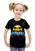 Заказать детскую футболку в Москве. Футболка с полной запечаткой для девочек Myaah! от ПРИНТЫ ПЕЧАТЬ  - готовые дизайны и нанесение принтов.