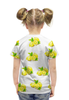 Заказать детскую футболку в Москве. Футболка с полной запечаткой для девочек Лимоны от cima25841@yandex.ru - готовые дизайны и нанесение принтов.