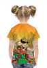 Заказать детскую футболку в Москве. Футболка с полной запечаткой для девочек BRAWL STARS NITA SHIBA от geekbox - готовые дизайны и нанесение принтов.