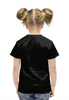 Заказать детскую футболку в Москве. Футболка с полной запечаткой для девочек Волк Неон от  PRO_DESIGN - готовые дизайны и нанесение принтов.