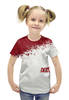 Заказать детскую футболку в Москве. Футболка с полной запечаткой для девочек dexter от футбы - готовые дизайны и нанесение принтов.