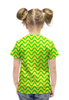 Заказать детскую футболку в Москве. Футболка с полной запечаткой для девочек Узор волн от THE_NISE  - готовые дизайны и нанесение принтов.