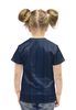 Заказать детскую футболку в Москве. Футболка с полной запечаткой для девочек Смешной мышонок от T-shirt print  - готовые дизайны и нанесение принтов.