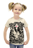 Заказать детскую футболку в Москве. Футболка с полной запечаткой для девочек Tatoo Girl от Leichenwagen - готовые дизайны и нанесение принтов.