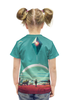 Заказать детскую футболку в Москве. Футболка с полной запечаткой для девочек No Man's Sky от Y L - готовые дизайны и нанесение принтов.