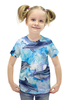 Заказать детскую футболку в Москве. Футболка с полной запечаткой для девочек Дельфины от THE_NISE  - готовые дизайны и нанесение принтов.