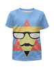 Заказать детскую футболку в Москве. Футболка с полной запечаткой для девочек  Triangular Face от ZakonVash - готовые дизайны и нанесение принтов.