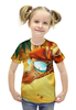 Заказать детскую футболку в Москве. Футболка с полной запечаткой для девочек Пора в отпуск! от ПРИНТЫ ПЕЧАТЬ  - готовые дизайны и нанесение принтов.