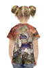 Заказать детскую футболку в Москве. Футболка с полной запечаткой для девочек Убей зомби от Иван - готовые дизайны и нанесение принтов.