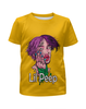 Заказать детскую футболку в Москве. Футболка с полной запечаткой для девочек Lil Peep  от weeert - готовые дизайны и нанесение принтов.