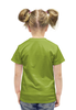 Заказать детскую футболку в Москве. Футболка с полной запечаткой для девочек ящерица от THE_NISE  - готовые дизайны и нанесение принтов.