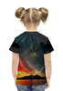 Заказать детскую футболку в Москве. Футболка с полной запечаткой для девочек Закат от THE_NISE  - готовые дизайны и нанесение принтов.