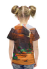 Заказать детскую футболку в Москве. Футболка с полной запечаткой для девочек Brawl Stars      от T-shirt print  - готовые дизайны и нанесение принтов.