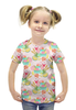 Заказать детскую футболку в Москве. Футболка с полной запечаткой для девочек мороженое от THE_NISE  - готовые дизайны и нанесение принтов.