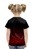 Заказать детскую футболку в Москве. Футболка с полной запечаткой для девочек Красные розы от DesertHawk - готовые дизайны и нанесение принтов.