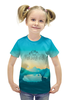 Заказать детскую футболку в Москве. Футболка с полной запечаткой для девочек Дикий воздух от ISliM - готовые дизайны и нанесение принтов.
