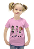 Заказать детскую футболку в Москве. Футболка с полной запечаткой для девочек Школьницы от Ирина - готовые дизайны и нанесение принтов.