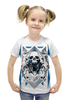 Заказать детскую футболку в Москве. Футболка с полной запечаткой для девочек Черепа от galaxy secret - готовые дизайны и нанесение принтов.