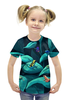 Заказать детскую футболку в Москве. Футболка с полной запечаткой для девочек Природа от ПРИНТЫ ПЕЧАТЬ  - готовые дизайны и нанесение принтов.