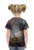 Заказать детскую футболку в Москве. Футболка с полной запечаткой для девочек Космос от Jimmy Flash - готовые дизайны и нанесение принтов.
