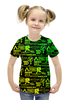 Заказать детскую футболку в Москве. Футболка с полной запечаткой для девочек Логотипы игр от weeert - готовые дизайны и нанесение принтов.