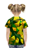 Заказать детскую футболку в Москве. Футболка с полной запечаткой для девочек Желто-зеленые стекла от THE_NISE  - готовые дизайны и нанесение принтов.