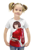 Заказать детскую футболку в Москве. Футболка с полной запечаткой для девочек Shiki от Дана Столыпина - готовые дизайны и нанесение принтов.